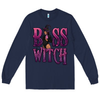 Navy Boss Witch Long Sleeve Tee - texasbilliewilder