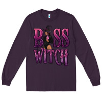 Plum Boss Witch Long Sleeve Tee - texasbilliewilder