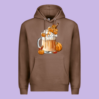 Fall Coffee Premium Hoodie Designed By Fadigitalartstudio