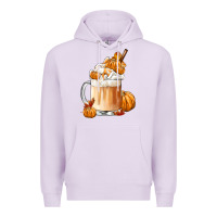 Lilac Fall Coffee Premium Hoodie - FaDigitalArtStudio