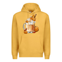 Mustard Fall Coffee Premium Hoodie - FaDigitalArtStudio