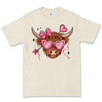 Bone valentines day long haired cow Premium Tee - MaliasSmallBusiness