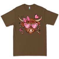 Cacao valentines day long haired cow Premium Tee - MaliasSmallBusiness
