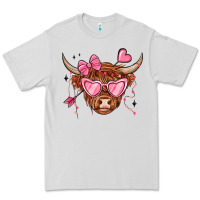 Dove Grey valentines day long haired cow Premium Tee - MaliasSmallBusiness