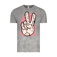 Cloud Rock Floral Peace Sign Vintage Tee - Jasminsmagicworld