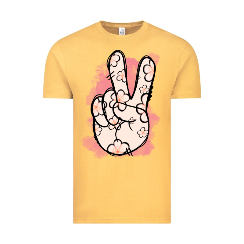 Floral Peace Sign Vintage Tee by Jasminsmagicworld | Teevron