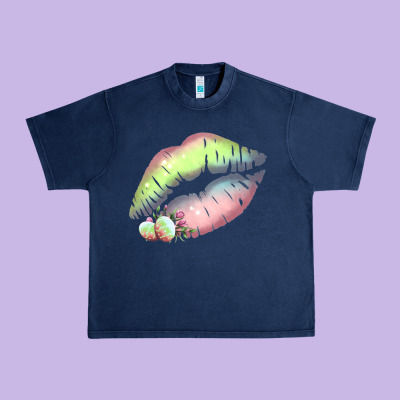 Pastel Color Easter Lips Urban Heavy Tee Designed By Bettercallsaul