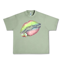 Oil Green Pastel Color Easter Lips Urban Heavy Tee - Bettercallsaul