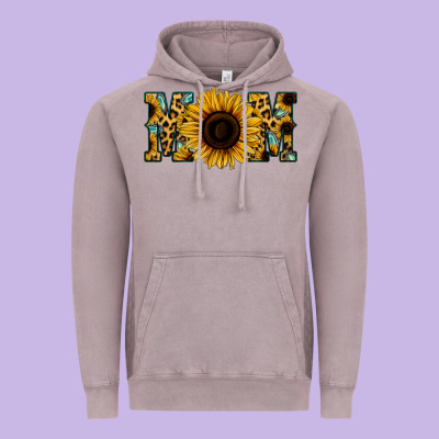 Leopard Sunflower Gemstone Mom Vintage Hoodie Designed By Bettercallsaul
