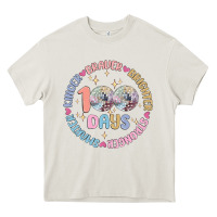Cream 100 days of school Heavy Core Tee - MaliasSmallBusiness