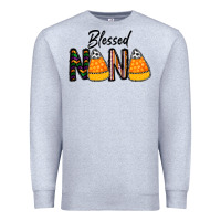 Heather Grey Blessed nana Premium Sweatshirt - CowhideDigitalArt