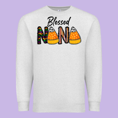 Blessed Nana Premium Sweatshirt Designed By Cowhidedigitalart