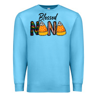 Ocean Blue Blessed nana Premium Sweatshirt - CowhideDigitalArt