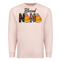 Pale Pink Blessed nana Premium Sweatshirt - CowhideDigitalArt