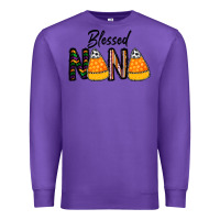 Purple Blessed nana Premium Sweatshirt - CowhideDigitalArt