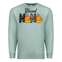 Seafoam Blessed nana Premium Sweatshirt - CowhideDigitalArt