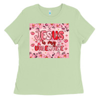 Matcha jesus is my valentine Ladies Tee - MaliasSmallBusiness