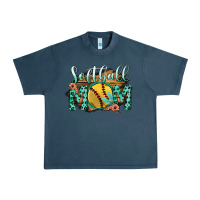 Midnight Navy Softball Mom Urban Heavy Tee - Bettercallsaul