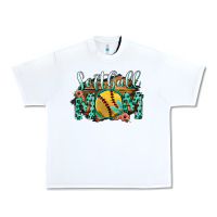 White Softball Mom Urban Heavy Tee - Bettercallsaul