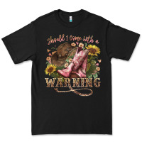 Black shouldve come with a warning boots  cowboy Premium Tee - NancyCooperArtShop