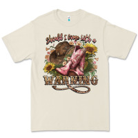 Bone shouldve come with a warning boots  cowboy Premium Tee - NancyCooperArtShop