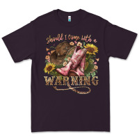Plum shouldve come with a warning boots  cowboy Premium Tee - NancyCooperArtShop
