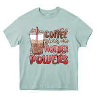 Arona coffee gives me mother powers Heavy Core Tee - MaliasSmallBusiness