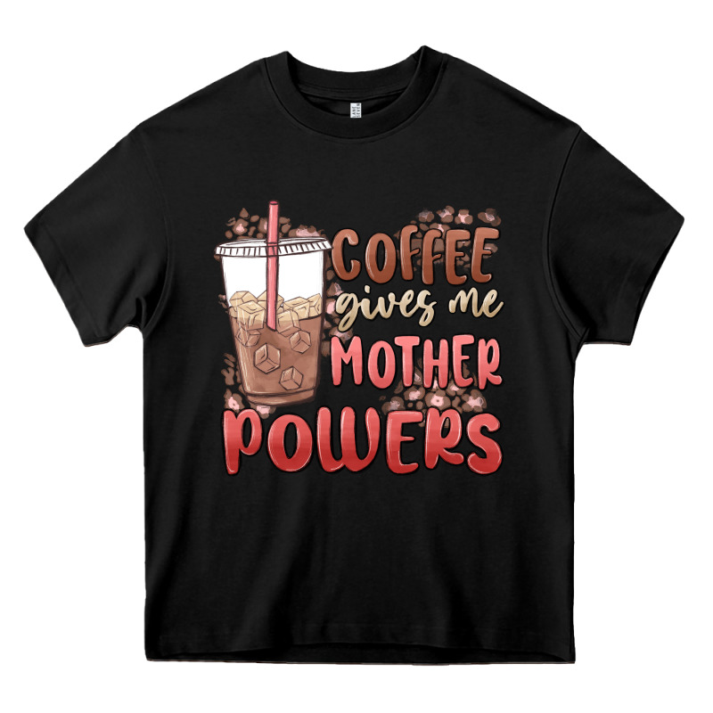 Coffee Gives Me Mother Powers Heavy Core Tee by MaliasSmallBusiness | Teevron
