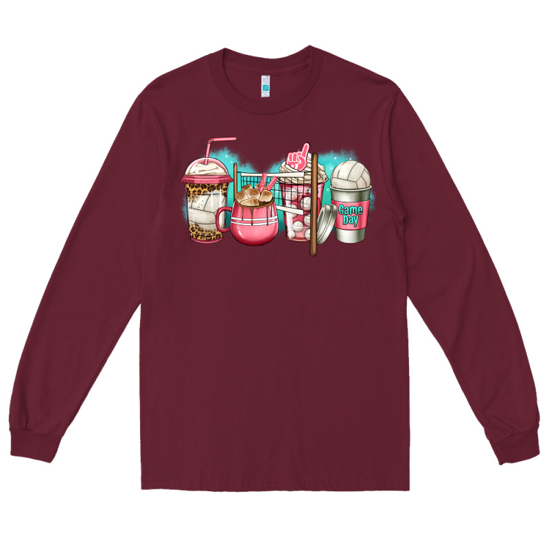 Volleyball Coffee Long Sleeve Tee by Jasminsmagicworld | Teevron