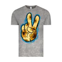 Cloud Rock Yellow Glitter Sunflower Peace Sign Vintage Tee - Jasminsmagicworld