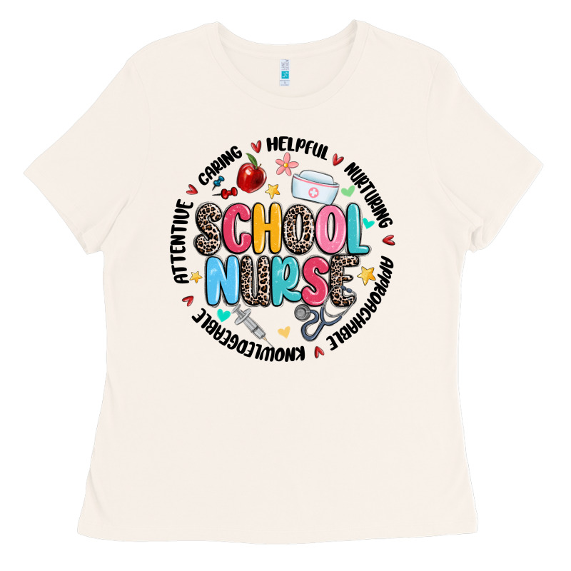 School Nurse Ladies Tee by MaliasSmallBusiness | Teevron