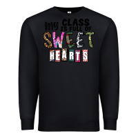 Black my class ısfull of sweet hearts Premium Sweatshirt - CowhideDigitalArt