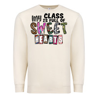 Sandshell my class ısfull of sweet hearts Premium Sweatshirt - CowhideDigitalArt