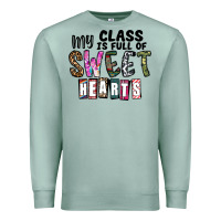Seafoam my class ısfull of sweet hearts Premium Sweatshirt - CowhideDigitalArt
