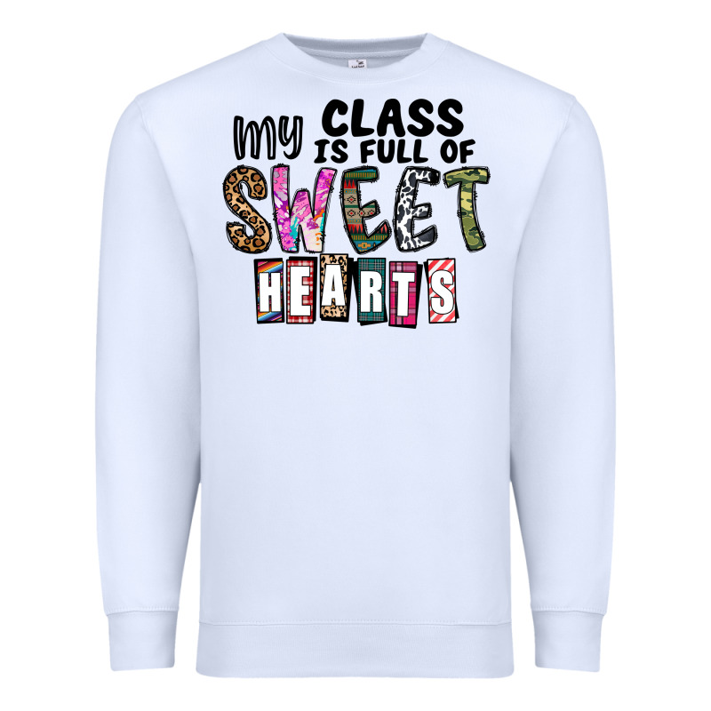 My Class ısfull Of Sweet Hearts Premium Sweatshirt by CowhideDigitalArt | Teevron