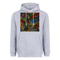 Heather Grey african geometric seamless pattern Heavyweight Hoodie - BundleAndBundleShop
