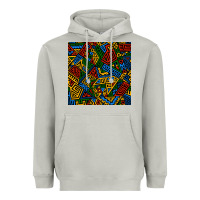 African Geometric Seamless Pattern Heavyweight Hoodie | Teevron