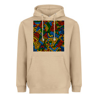 Mushroom african geometric seamless pattern Heavyweight Hoodie - BundleAndBundleShop