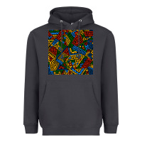Smoke african geometric seamless pattern Heavyweight Hoodie - BundleAndBundleShop