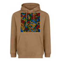 Toasted Coconut african geometric seamless pattern Heavyweight Hoodie - BundleAndBundleShop