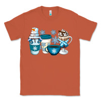 Copper Winter Coffee Cups Classic Tee - Artiststas