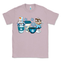 Lilac Winter Coffee Cups Classic Tee - Artiststas
