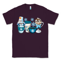 Plum Winter Coffee Cups Classic Tee - Artiststas