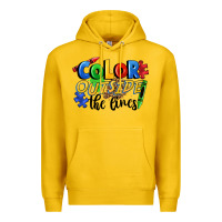 Lemon Color outside the lines Premium Hoodie - FaDigitalArtStudio