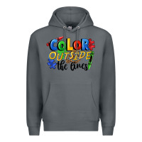 Rock Color outside the lines Premium Hoodie - FaDigitalArtStudio