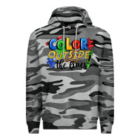 Slate Camo Color outside the lines Premium Hoodie - FaDigitalArtStudio