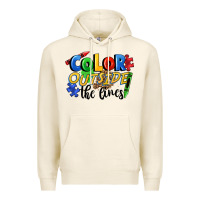 Tofu Color outside the lines Premium Hoodie - FaDigitalArtStudio