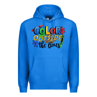 True Royal Color outside the lines Premium Hoodie - FaDigitalArtStudio