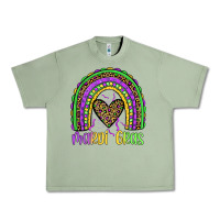 Oil Green mardi gras rainbow Urban Heavy Tee - JahusDesignShop