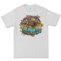 Dove Grey southern nana western flowers Premium Tee - NancyCooperArtShop